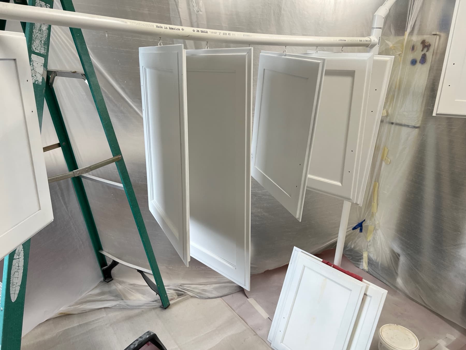 Cabinet Finish in Progress
